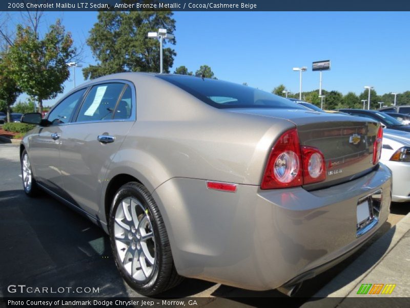 Amber Bronze Metallic / Cocoa/Cashmere Beige 2008 Chevrolet Malibu LTZ Sedan