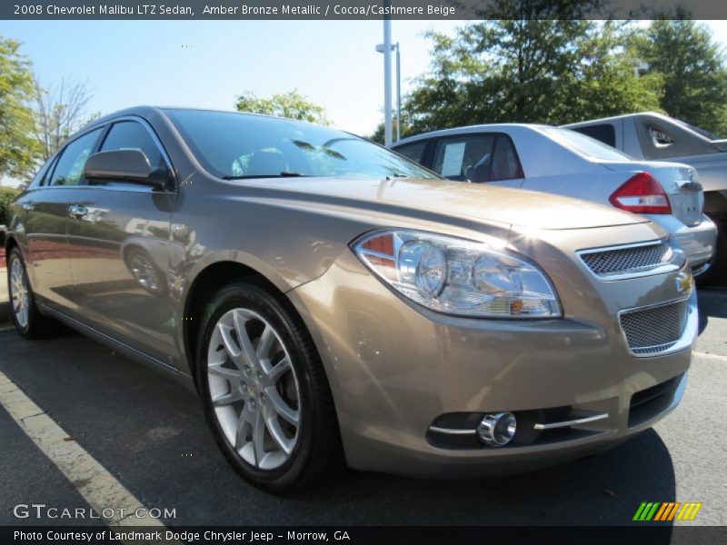 Amber Bronze Metallic / Cocoa/Cashmere Beige 2008 Chevrolet Malibu LTZ Sedan