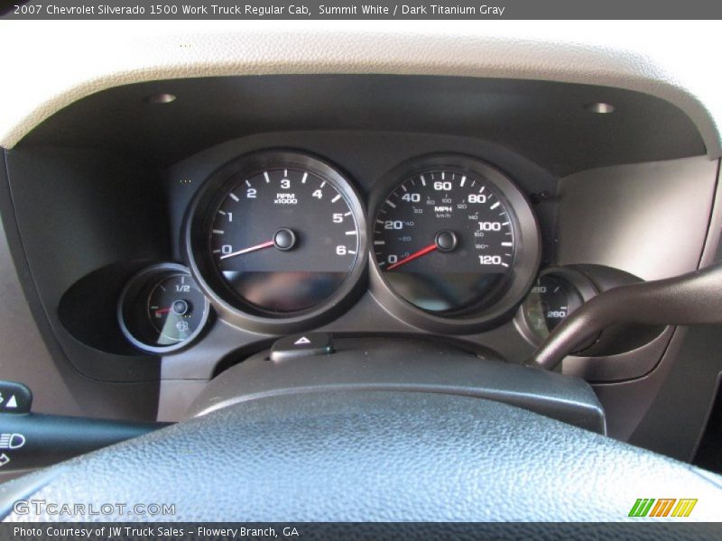 Summit White / Dark Titanium Gray 2007 Chevrolet Silverado 1500 Work Truck Regular Cab