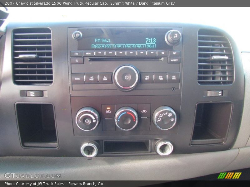 Summit White / Dark Titanium Gray 2007 Chevrolet Silverado 1500 Work Truck Regular Cab