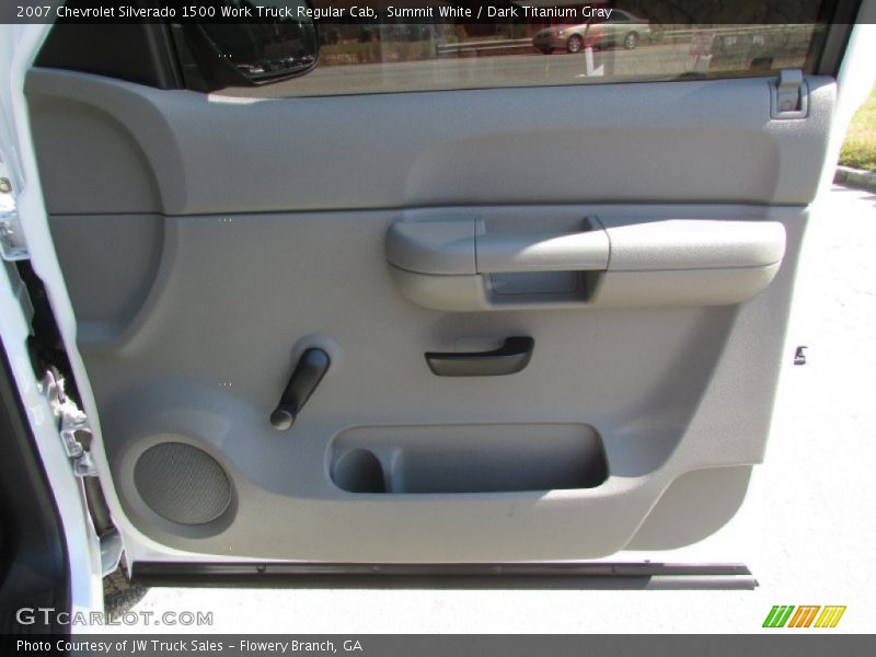 Summit White / Dark Titanium Gray 2007 Chevrolet Silverado 1500 Work Truck Regular Cab