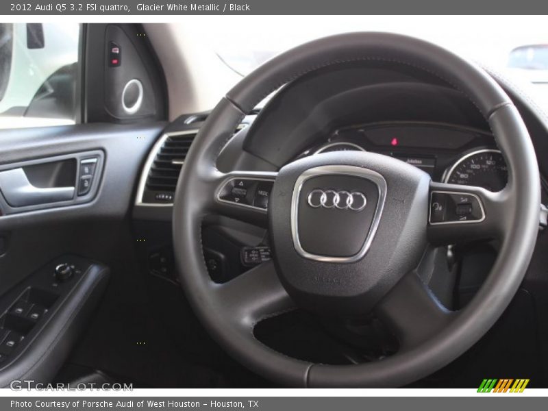 Glacier White Metallic / Black 2012 Audi Q5 3.2 FSI quattro