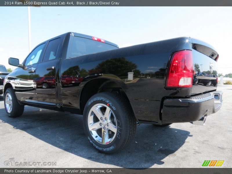 Black / Black/Diesel Gray 2014 Ram 1500 Express Quad Cab 4x4