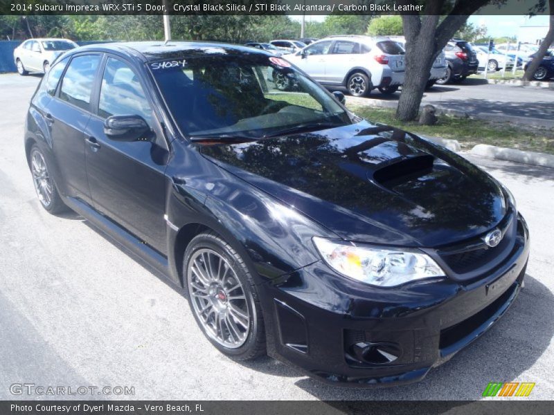 Crystal Black Silica / STI Black Alcantara/ Carbon Black Leather 2014 Subaru Impreza WRX STi 5 Door