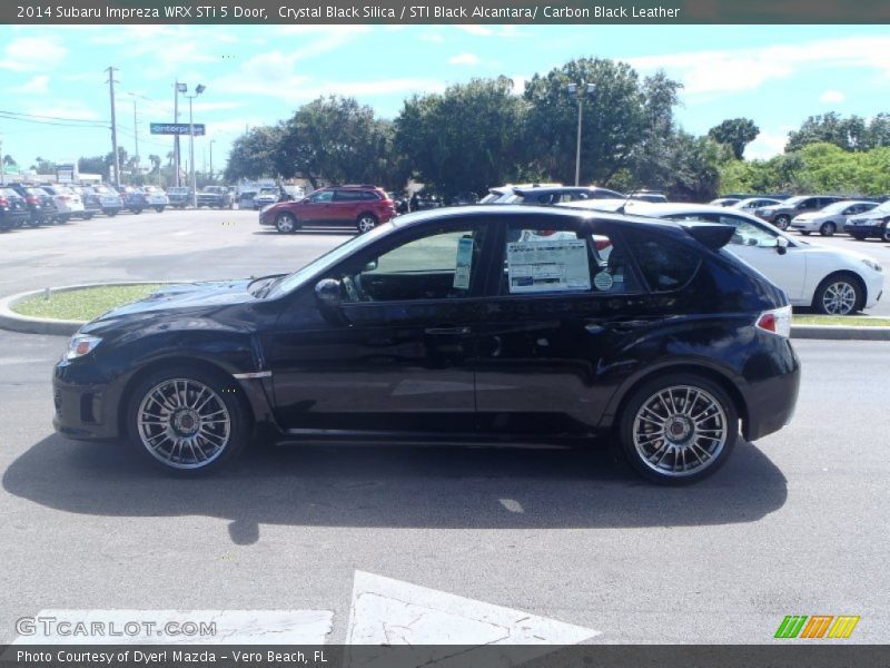 Crystal Black Silica / STI Black Alcantara/ Carbon Black Leather 2014 Subaru Impreza WRX STi 5 Door