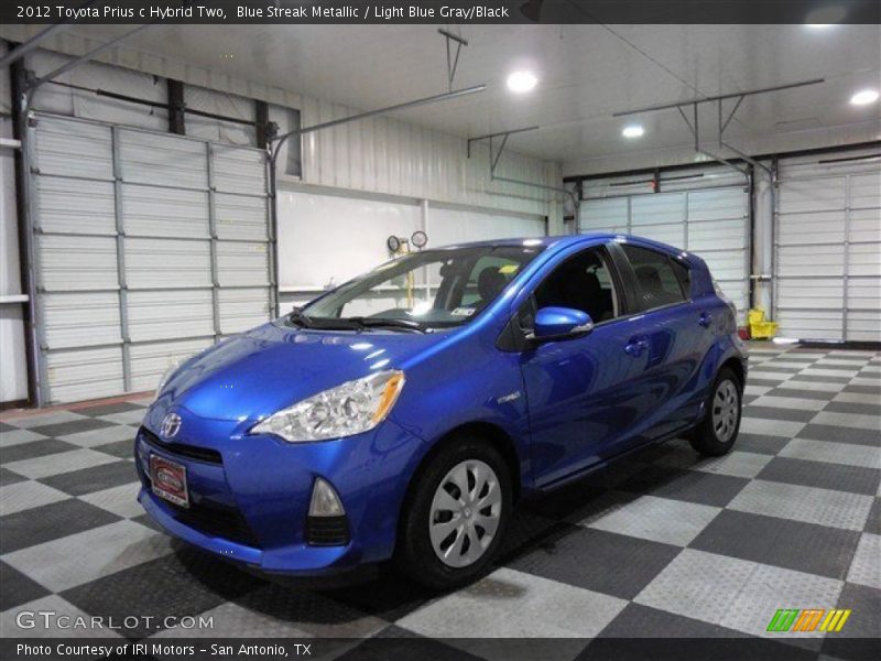 Blue Streak Metallic / Light Blue Gray/Black 2012 Toyota Prius c Hybrid Two