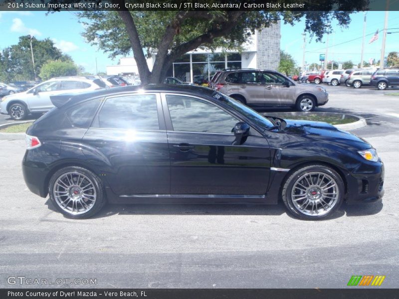 Crystal Black Silica / STI Black Alcantara/ Carbon Black Leather 2014 Subaru Impreza WRX STi 5 Door