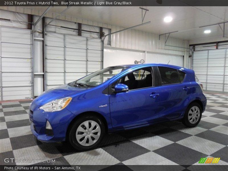 Blue Streak Metallic / Light Blue Gray/Black 2012 Toyota Prius c Hybrid Two