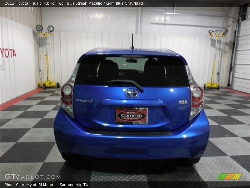 Blue Streak Metallic / Light Blue Gray/Black 2012 Toyota Prius c Hybrid Two