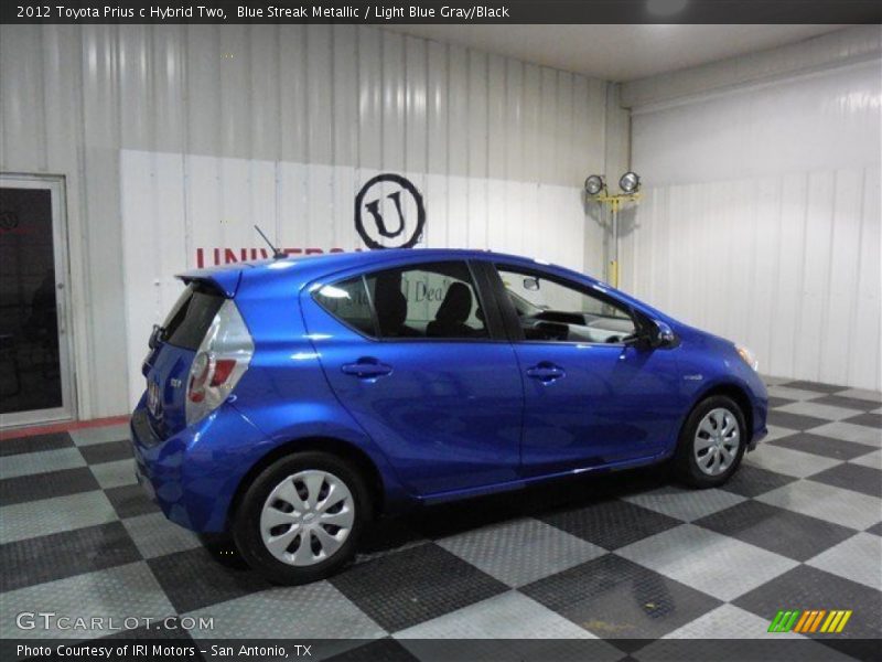Blue Streak Metallic / Light Blue Gray/Black 2012 Toyota Prius c Hybrid Two