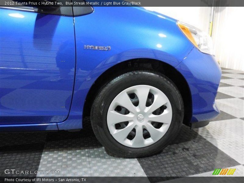 Blue Streak Metallic / Light Blue Gray/Black 2012 Toyota Prius c Hybrid Two