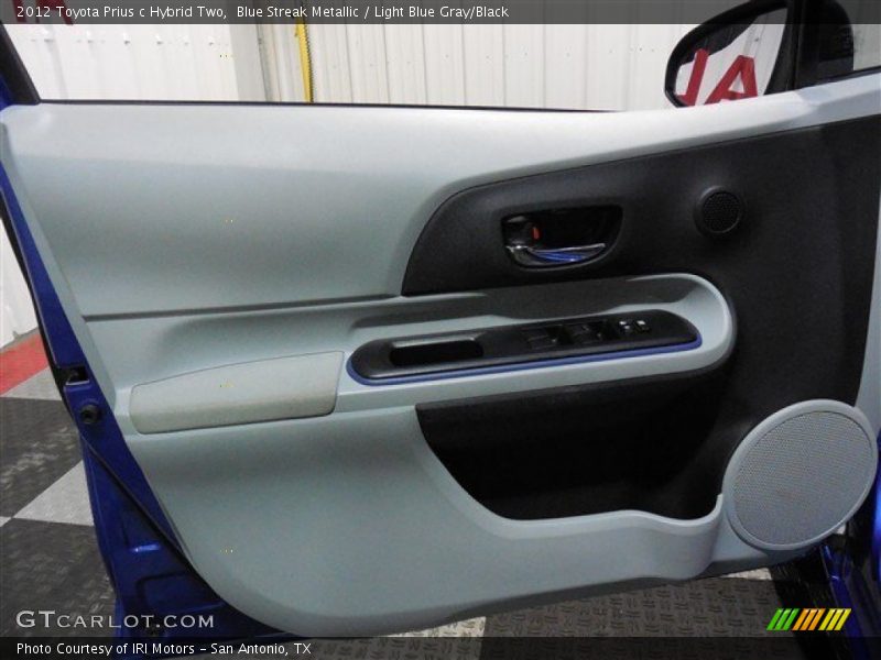 Blue Streak Metallic / Light Blue Gray/Black 2012 Toyota Prius c Hybrid Two