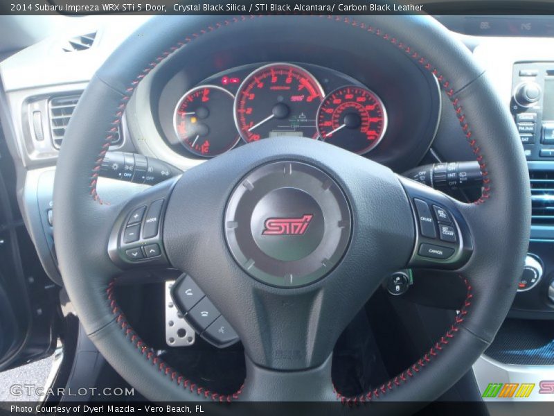 Crystal Black Silica / STI Black Alcantara/ Carbon Black Leather 2014 Subaru Impreza WRX STi 5 Door