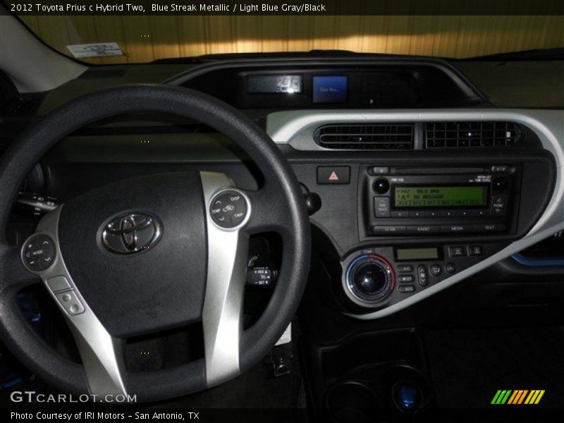 Blue Streak Metallic / Light Blue Gray/Black 2012 Toyota Prius c Hybrid Two