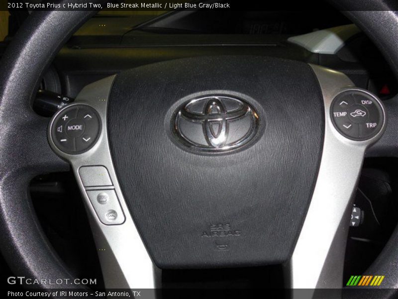 Blue Streak Metallic / Light Blue Gray/Black 2012 Toyota Prius c Hybrid Two