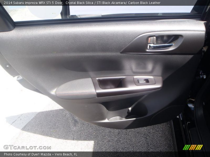 Crystal Black Silica / STI Black Alcantara/ Carbon Black Leather 2014 Subaru Impreza WRX STi 5 Door