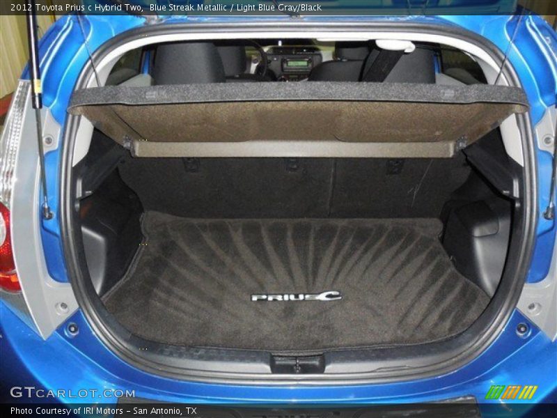 Blue Streak Metallic / Light Blue Gray/Black 2012 Toyota Prius c Hybrid Two