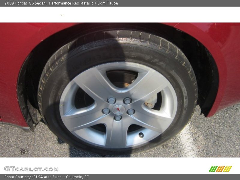 Performance Red Metallic / Light Taupe 2009 Pontiac G6 Sedan