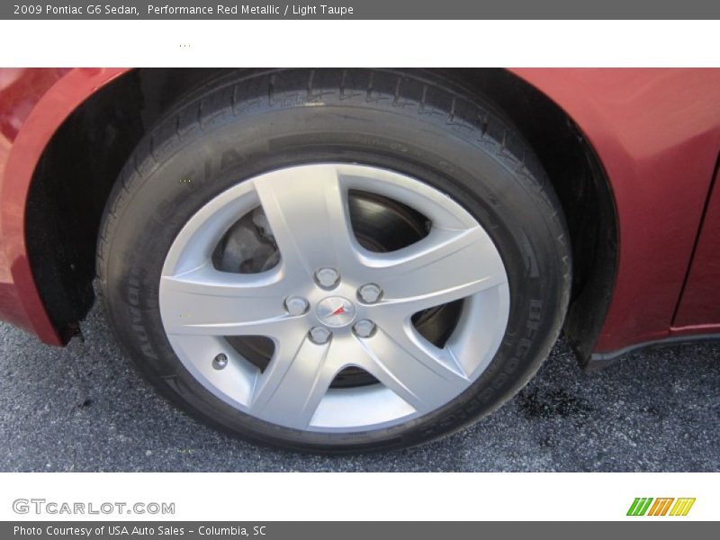 Performance Red Metallic / Light Taupe 2009 Pontiac G6 Sedan