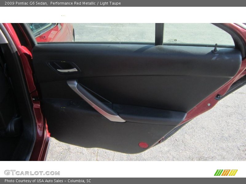 Performance Red Metallic / Light Taupe 2009 Pontiac G6 Sedan