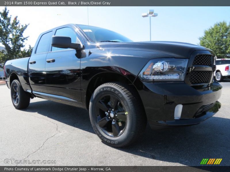 Black / Black/Diesel Gray 2014 Ram 1500 Express Quad Cab