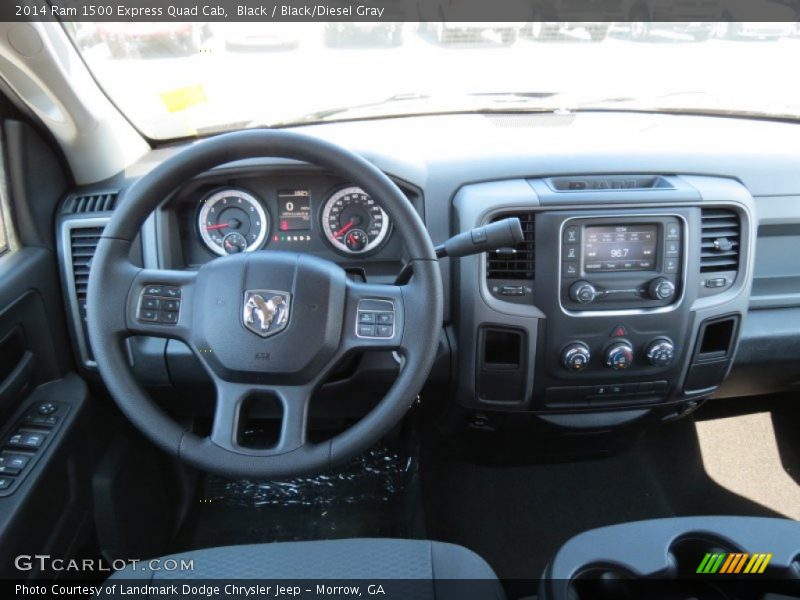 Black / Black/Diesel Gray 2014 Ram 1500 Express Quad Cab