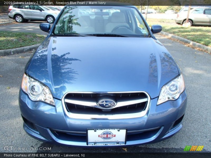 Newport Blue Pearl / Warm Ivory 2009 Subaru Legacy 2.5i Sedan