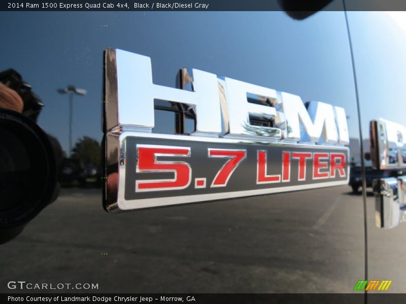 Black / Black/Diesel Gray 2014 Ram 1500 Express Quad Cab 4x4