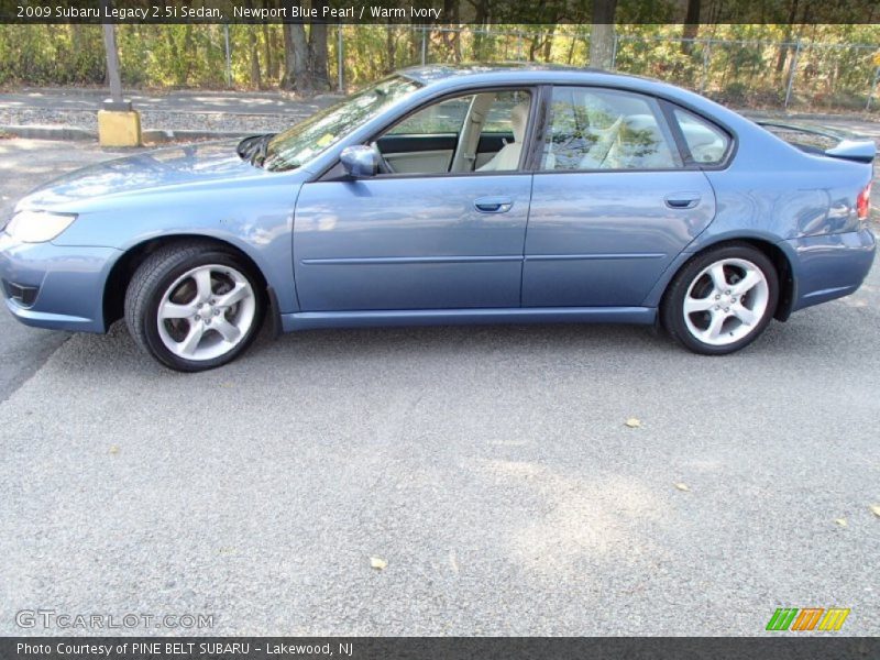 Newport Blue Pearl / Warm Ivory 2009 Subaru Legacy 2.5i Sedan