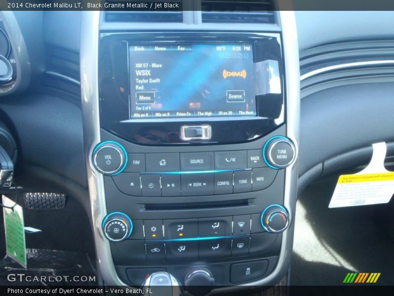 Black Granite Metallic / Jet Black 2014 Chevrolet Malibu LT