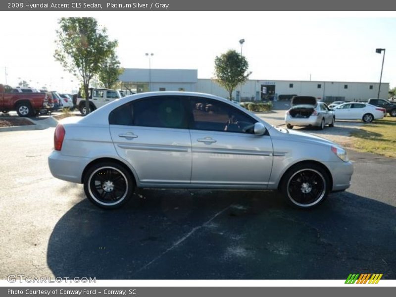 Platinum Silver / Gray 2008 Hyundai Accent GLS Sedan
