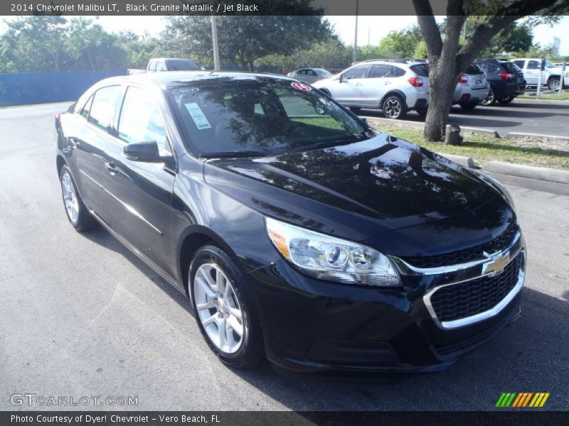 Black Granite Metallic / Jet Black 2014 Chevrolet Malibu LT