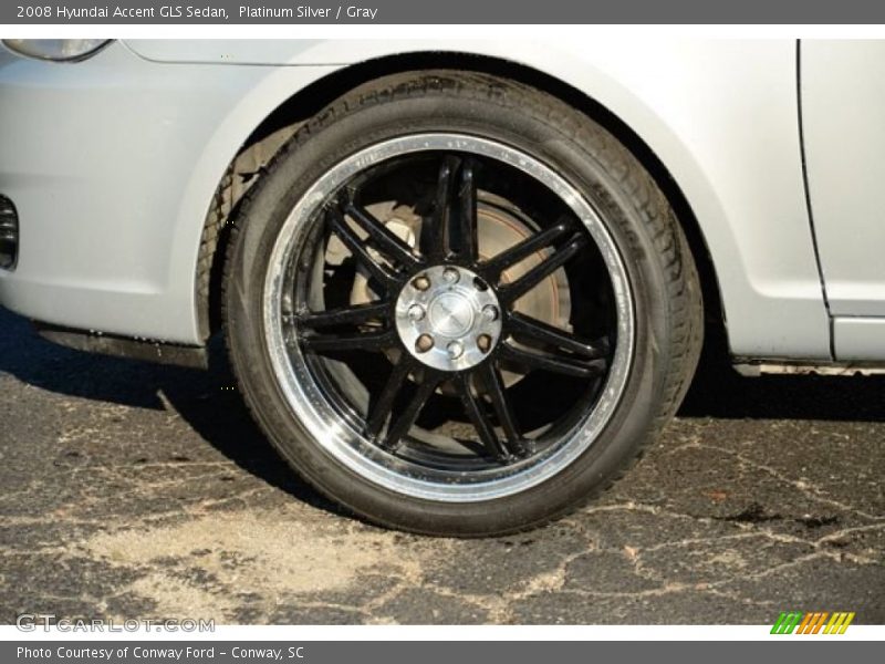 Platinum Silver / Gray 2008 Hyundai Accent GLS Sedan