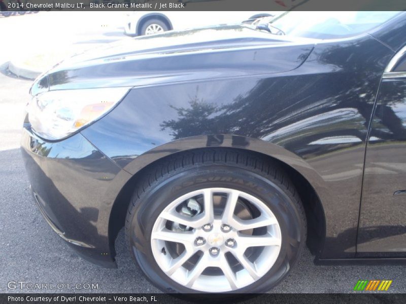 Black Granite Metallic / Jet Black 2014 Chevrolet Malibu LT