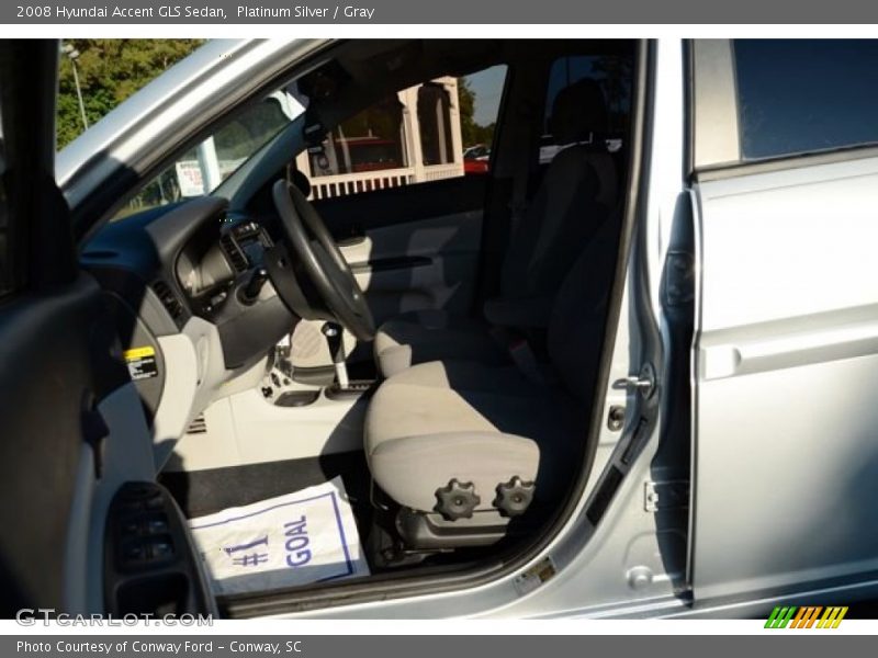 Platinum Silver / Gray 2008 Hyundai Accent GLS Sedan