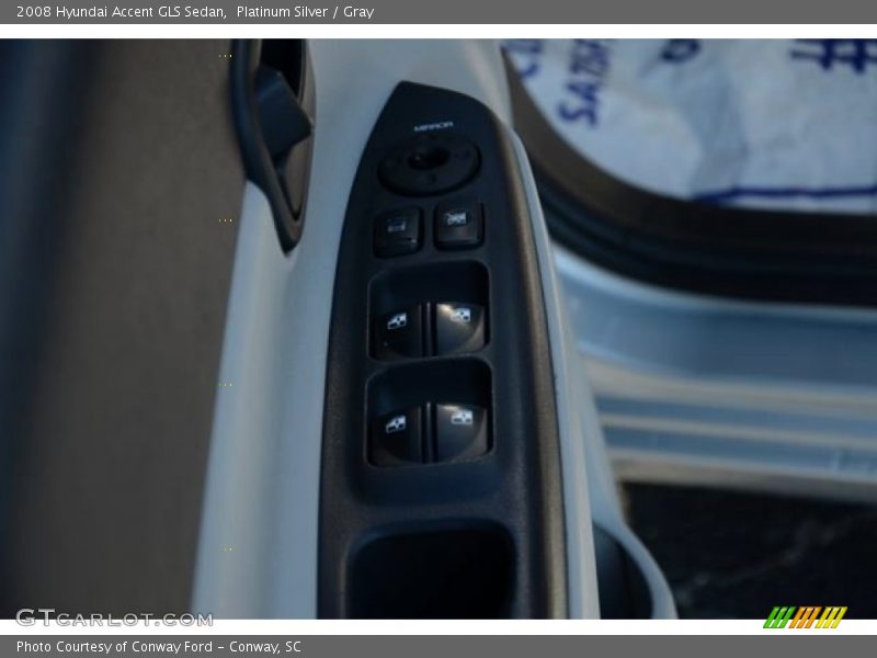 Platinum Silver / Gray 2008 Hyundai Accent GLS Sedan