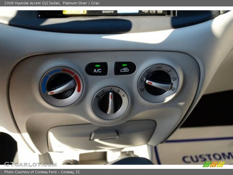 Platinum Silver / Gray 2008 Hyundai Accent GLS Sedan