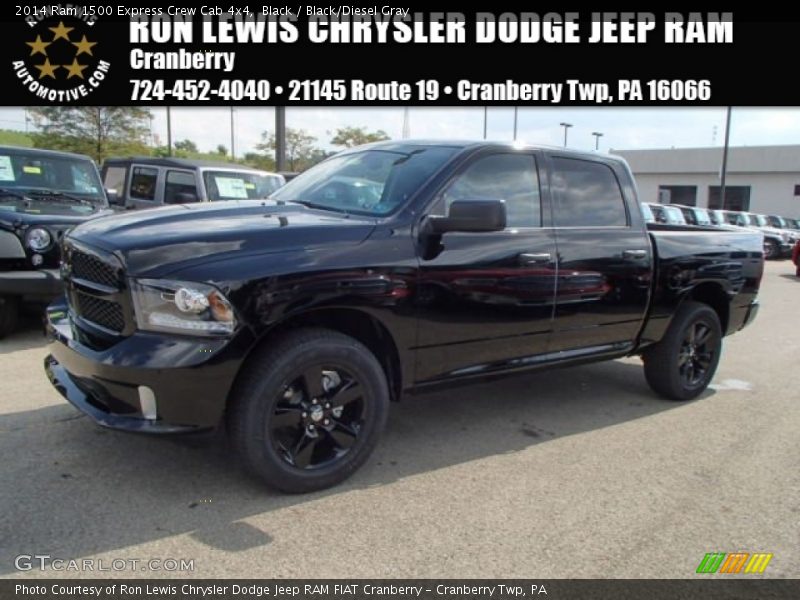 Black / Black/Diesel Gray 2014 Ram 1500 Express Crew Cab 4x4