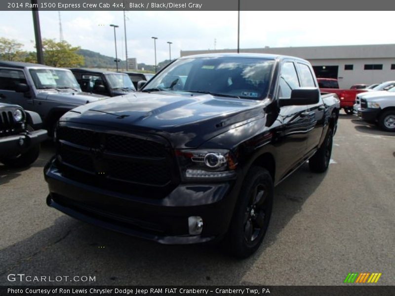 Black / Black/Diesel Gray 2014 Ram 1500 Express Crew Cab 4x4