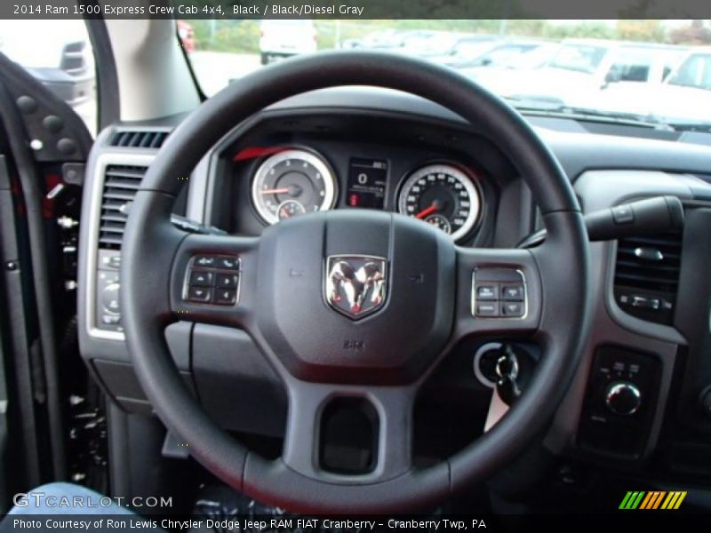 Black / Black/Diesel Gray 2014 Ram 1500 Express Crew Cab 4x4