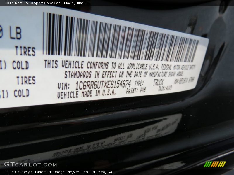 Black / Black 2014 Ram 1500 Sport Crew Cab