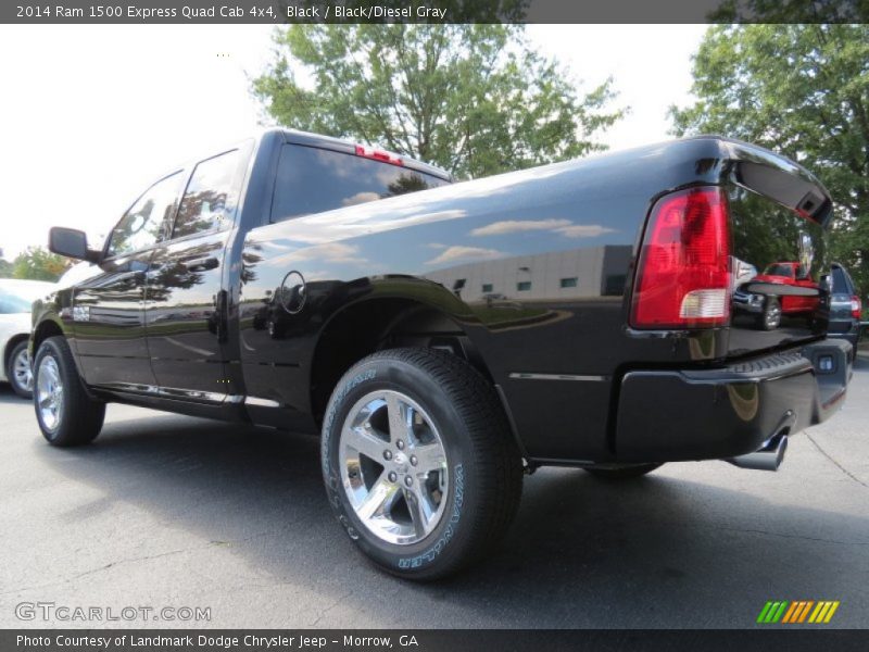Black / Black/Diesel Gray 2014 Ram 1500 Express Quad Cab 4x4