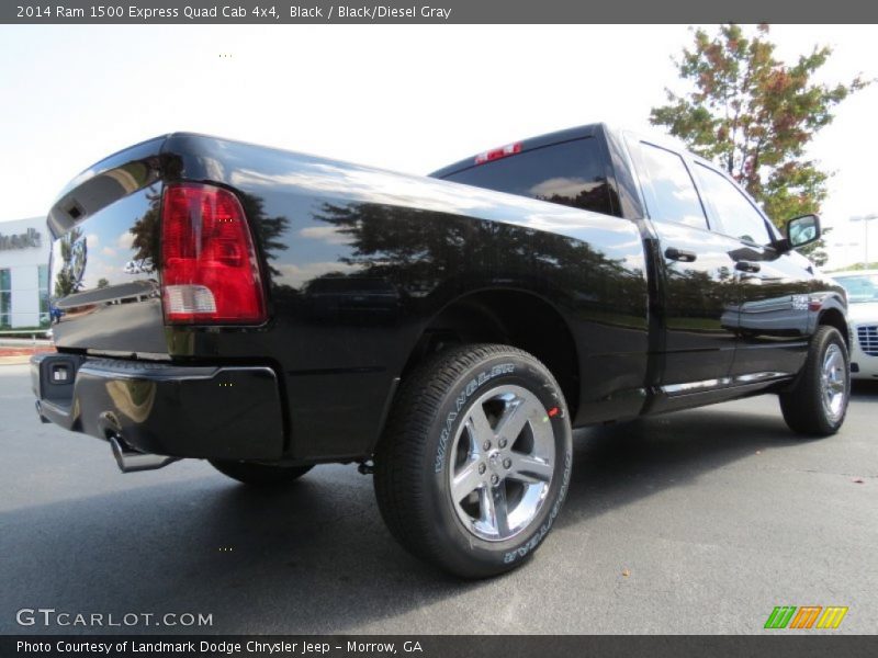 Black / Black/Diesel Gray 2014 Ram 1500 Express Quad Cab 4x4