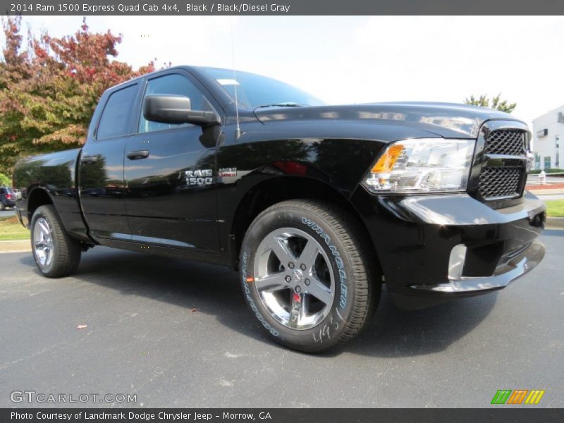 Black / Black/Diesel Gray 2014 Ram 1500 Express Quad Cab 4x4