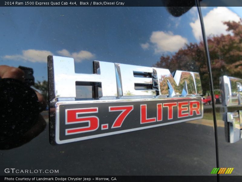 Black / Black/Diesel Gray 2014 Ram 1500 Express Quad Cab 4x4