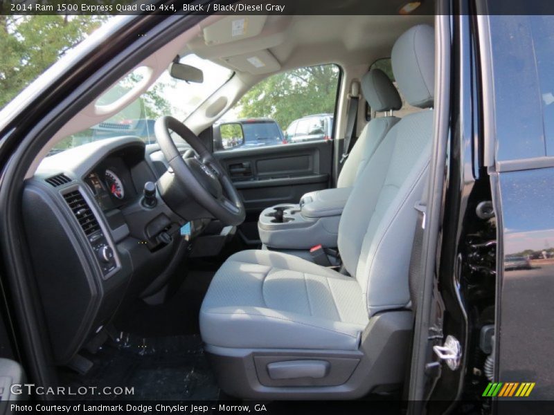 Black / Black/Diesel Gray 2014 Ram 1500 Express Quad Cab 4x4