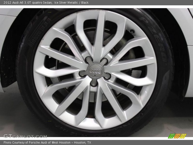 Ice Silver Metallic / Black 2012 Audi A6 3.0T quattro Sedan