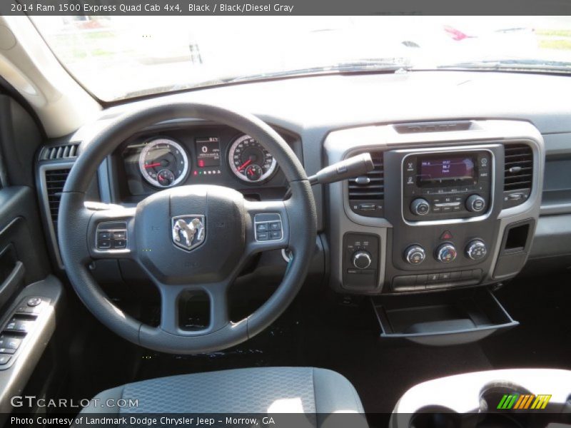 Black / Black/Diesel Gray 2014 Ram 1500 Express Quad Cab 4x4