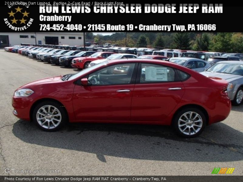 Redline 2-Coat Pearl / Black/Light Frost 2013 Dodge Dart Limited