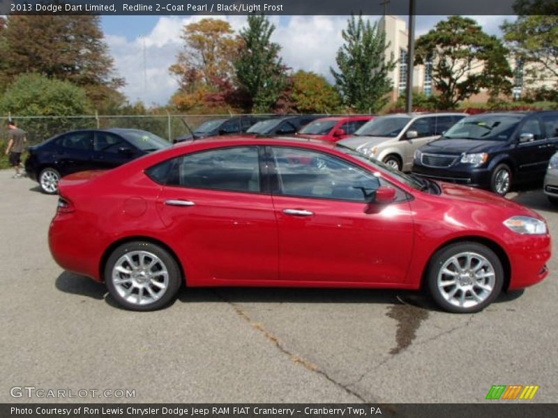 Redline 2-Coat Pearl / Black/Light Frost 2013 Dodge Dart Limited